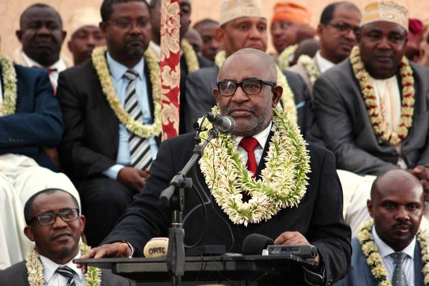 Le Président de la République, a lancé les travaux de la route Dindri-Lingoni à Anjouan.